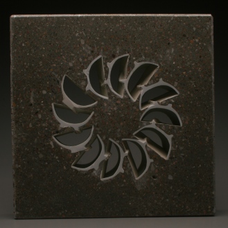 Thomas Edwards concrete and ceramics sculpture